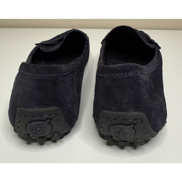 Born Kasa Driving Loafers Womens 11 M Navy Blue Suede Slip On Moccasin Flats - Picture 4 of 11